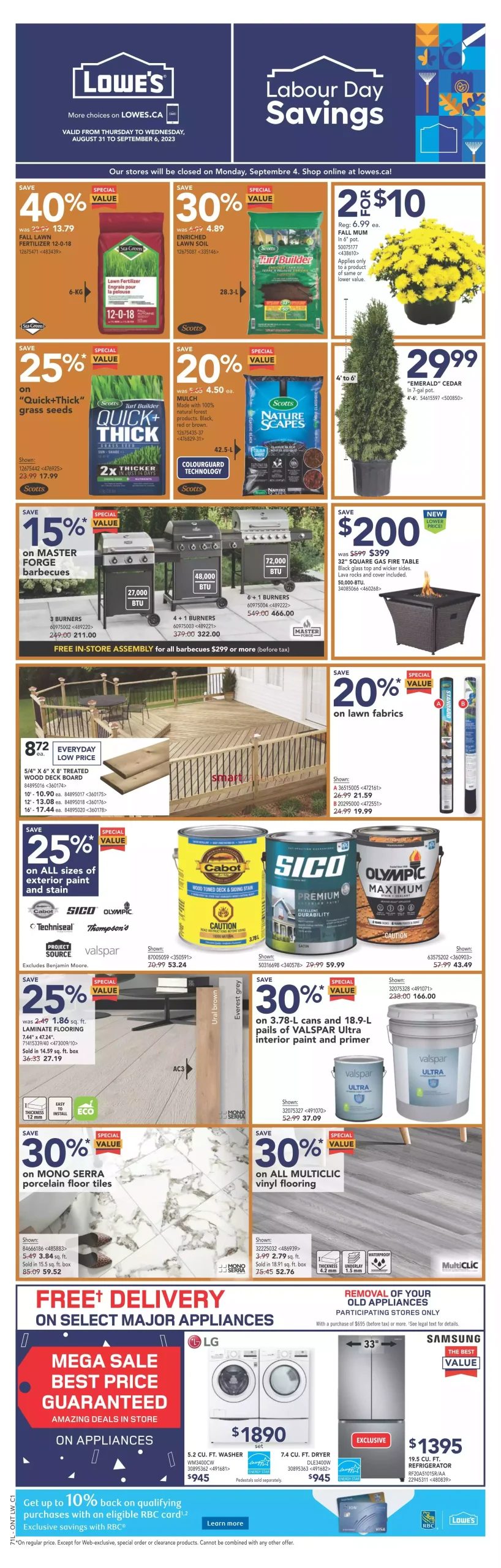 Lowe's Flyer for September 28 - October 4, 2023 (ON) this week 1